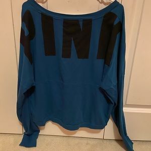 PINK long sleeve crop